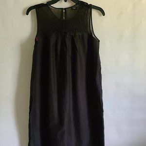 Marc New York black dress size S -Silk Dress-Black Dress